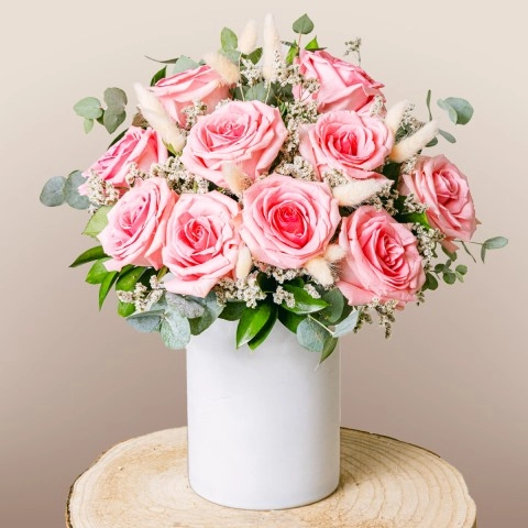 Roses Roses Limonium Blanc