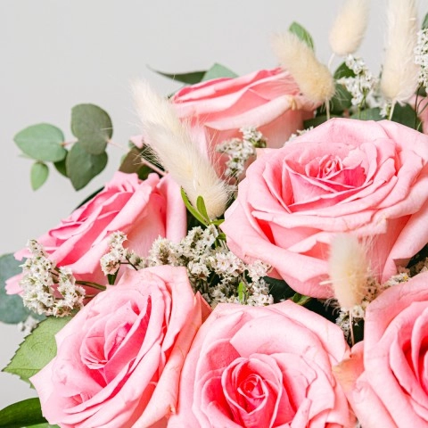 Roses Roses Limonium Blanc