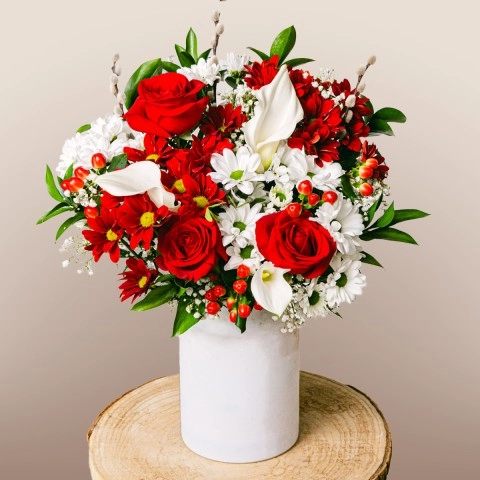 Roses Callas Chrysanthemes